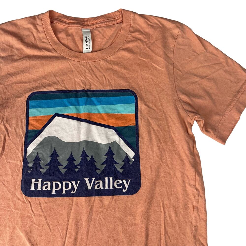 Happy Valley Women's T-shirt X-Small 100% Cotton Bella Canvas